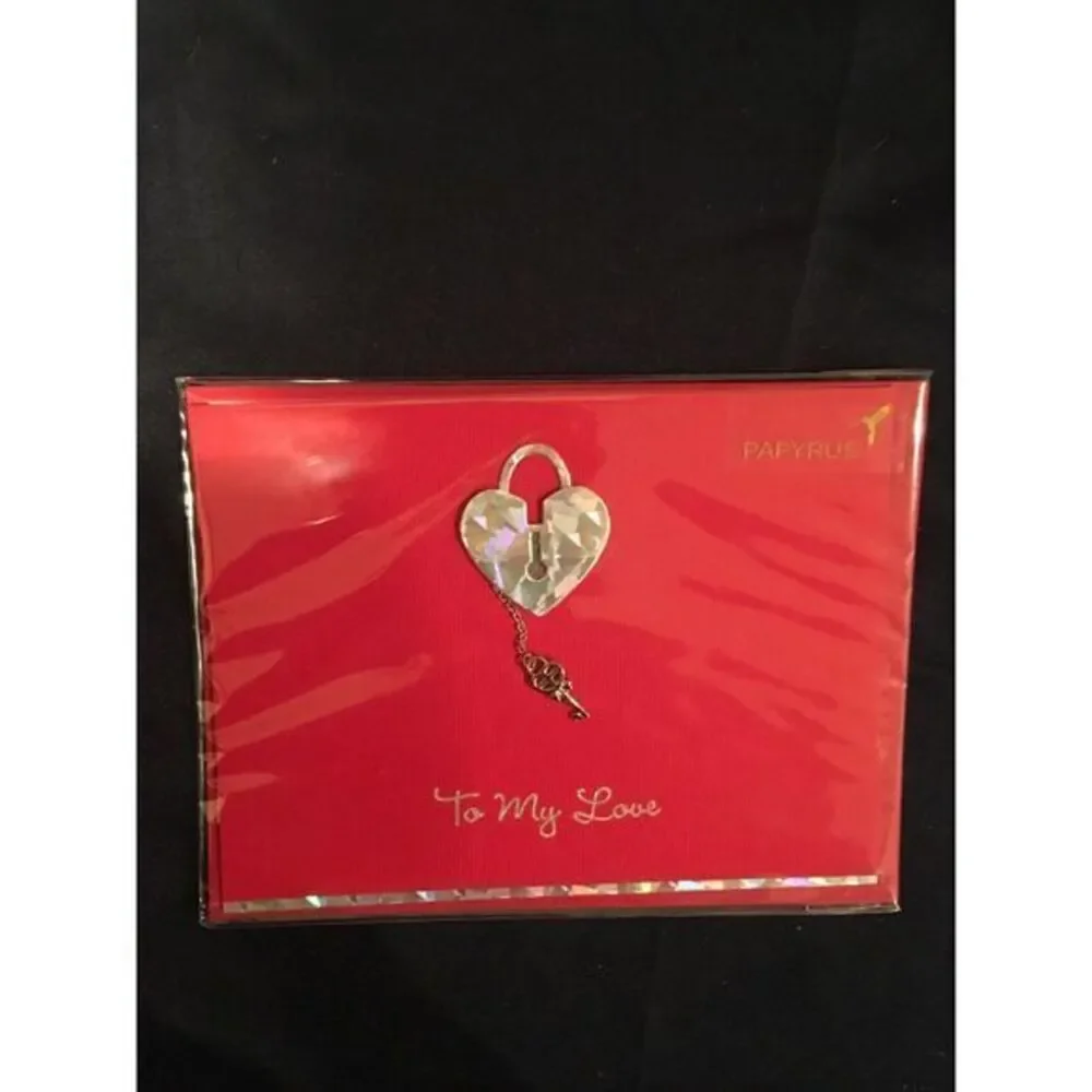 Papyrus VALENTINE'S DAY Greeting Card‎ Lock